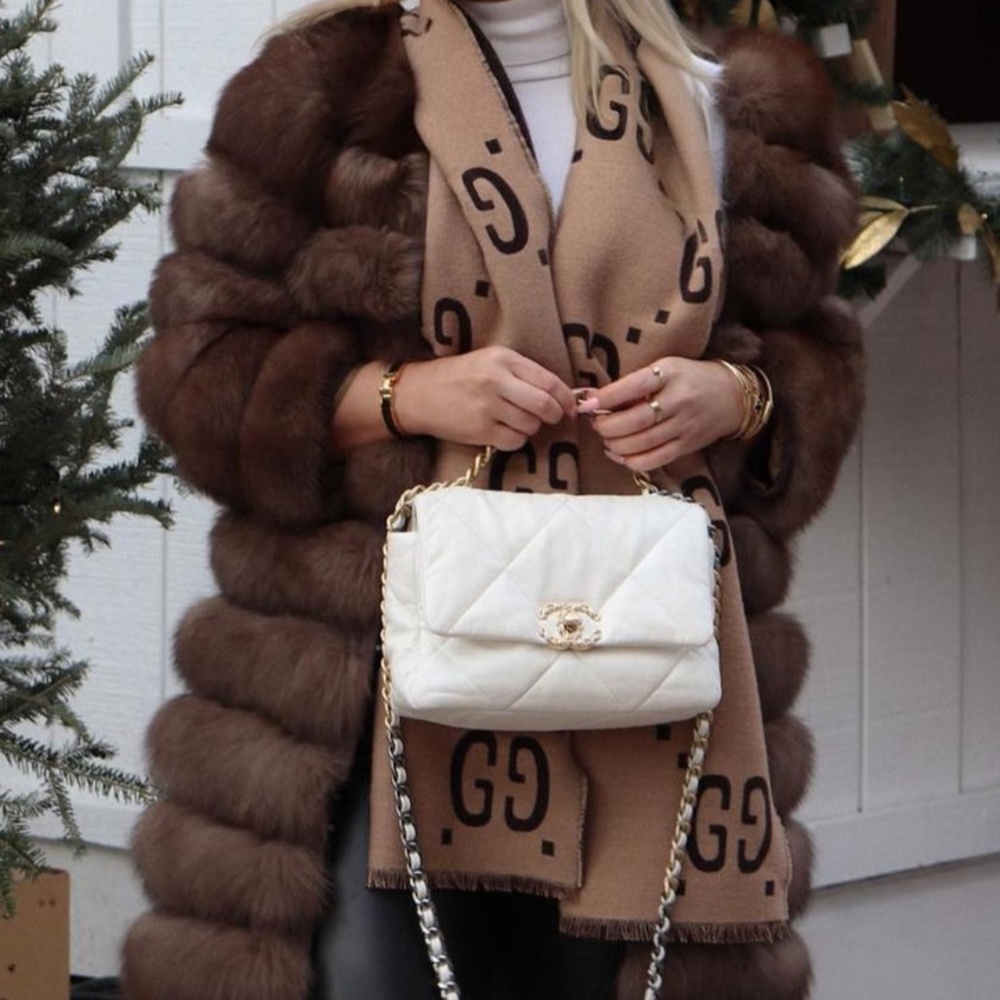 Real fox fur coat